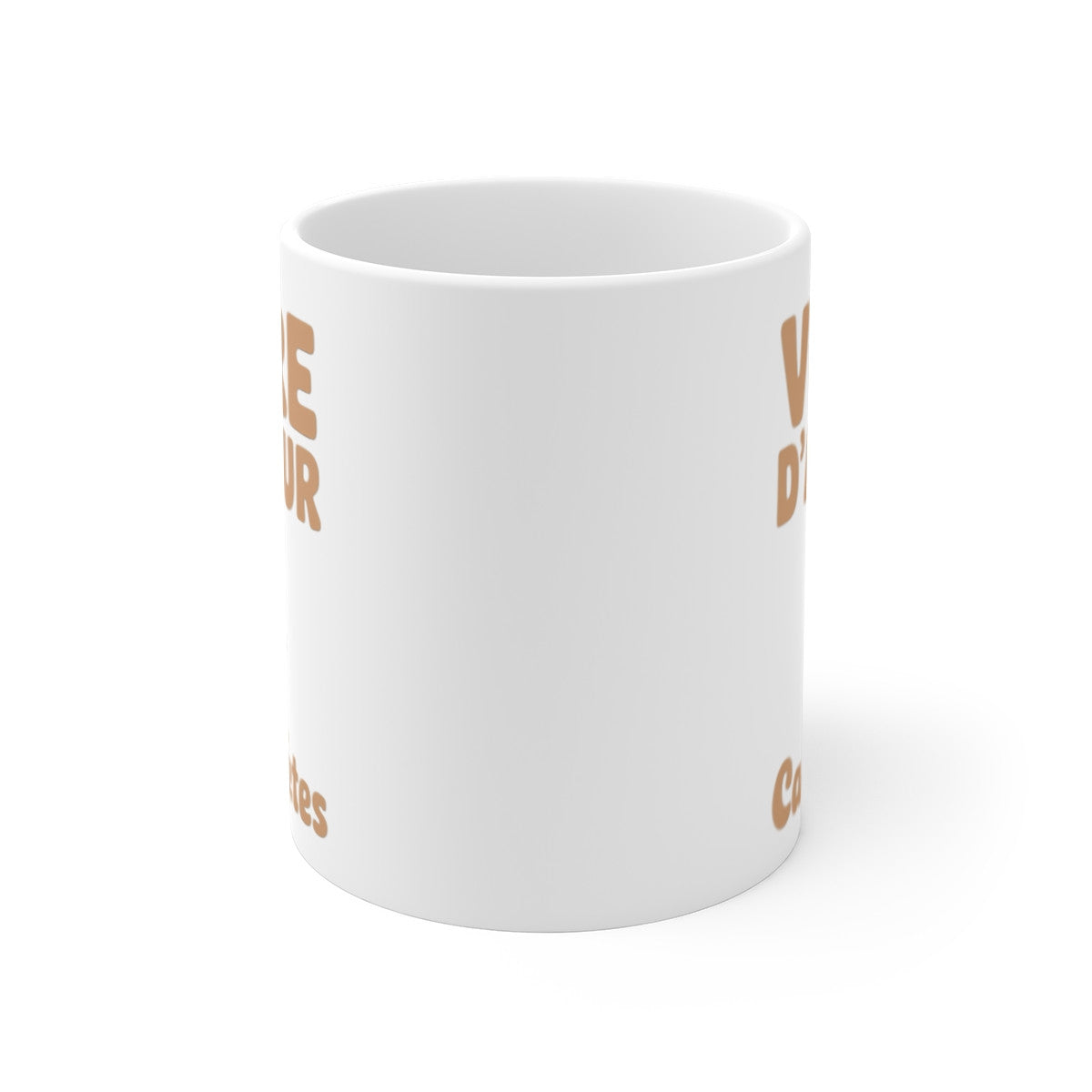 Mug "Vivre d'Amour et de Cacahuètes" - Tasse Humour Originale - Cadeau Amusant pour Tous