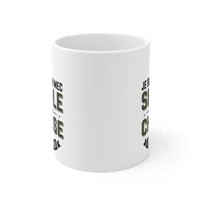Mug "J'aime la Chasse et les Apéros" - Tasse Humoristique pour Chasseur - Cadeau Original