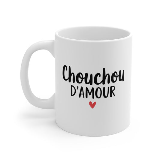 Mug "Chouchou d'Amour" - Tasse Romantique et Adorable - Cadeau Idéal pour les Proches
