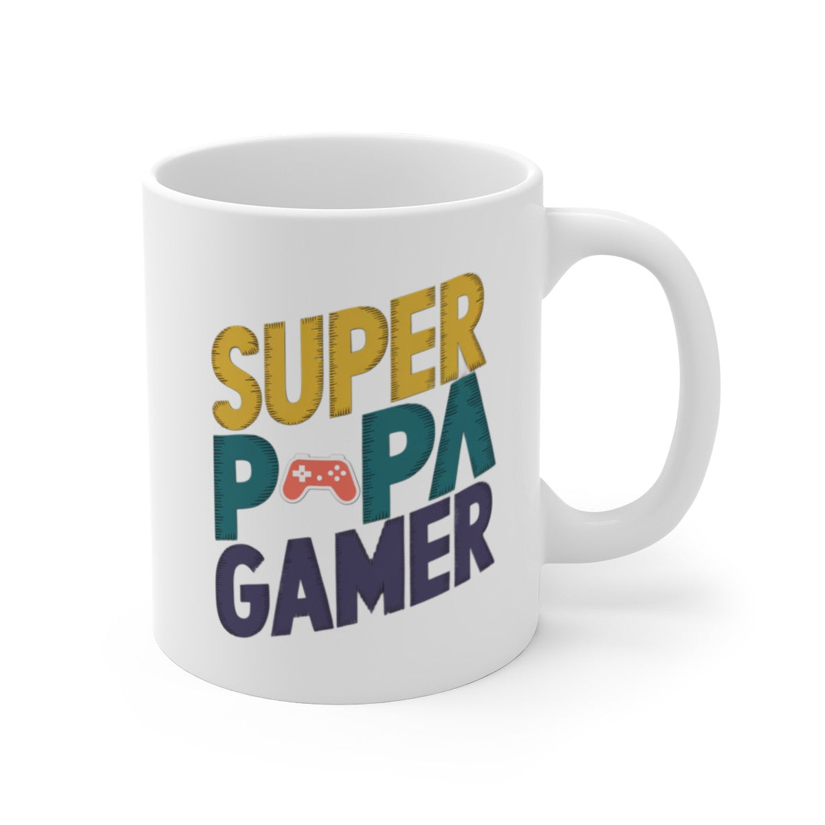 Mug "Super Papa Gamer" - Cadeau Original pour les Papas Joueurs - Tasse Gaming Fun