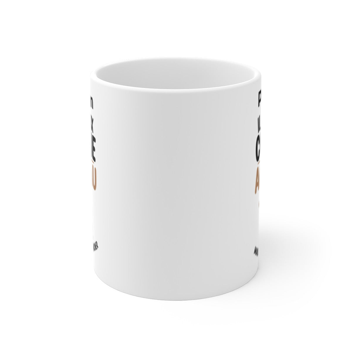 Mug Personnalisable "Il est doux comme un agneau, mais faut pas le chercher" - Cadeau Humoristique et Adorable
