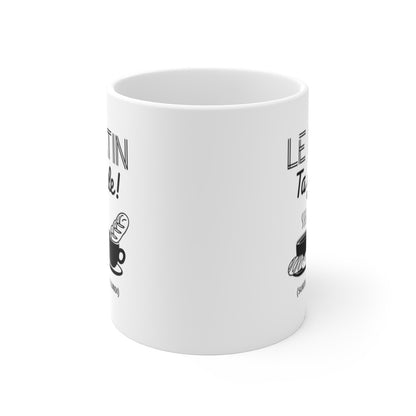 Mug "Le Matin Ta Gueule - Surtout si C'est Lundi" - Tasse Humoristique pour les Amateurs de Café et de Croissants