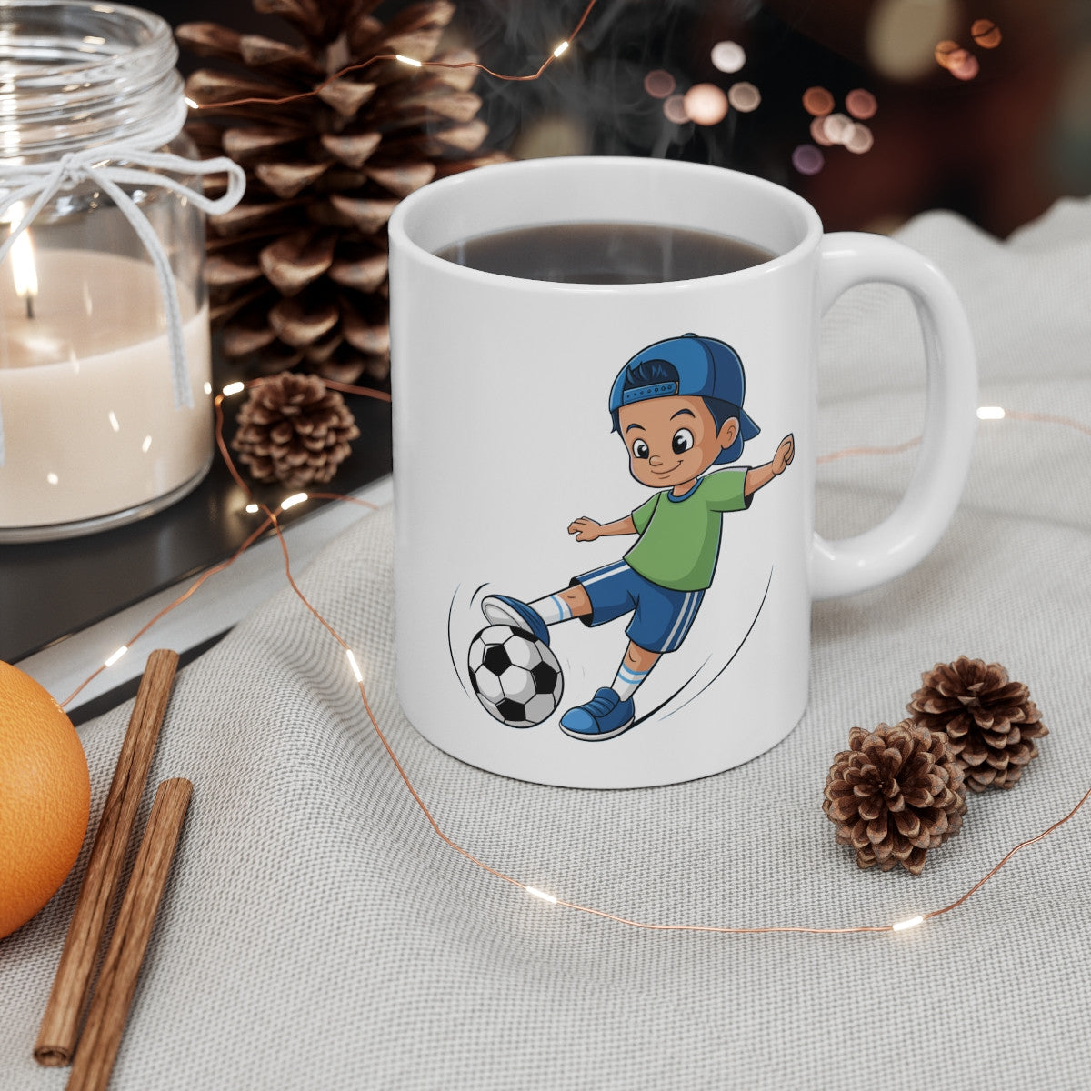 Mug "Petit Footballeur en Herbe" - Cadeau Original pour les Fans de Football Enfants