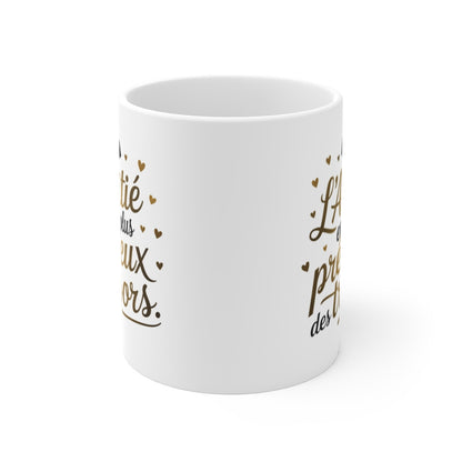 Mug "L'Amitié est le Plus Précieux des Trésors" - Cadeau Émotionnel et Élégant pour Amis
