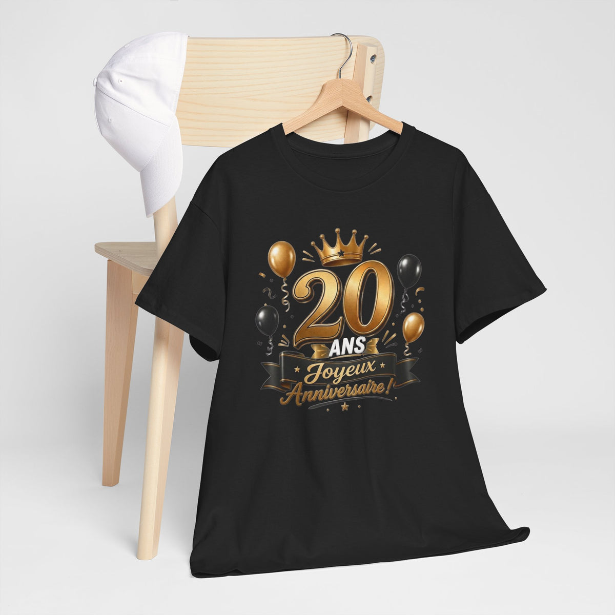 Tee Shirt Anniversaire 20 Ans Homme et Femme Joyeux Anniversaire Cadeau 20 Ans Idée Cadeau Adulte