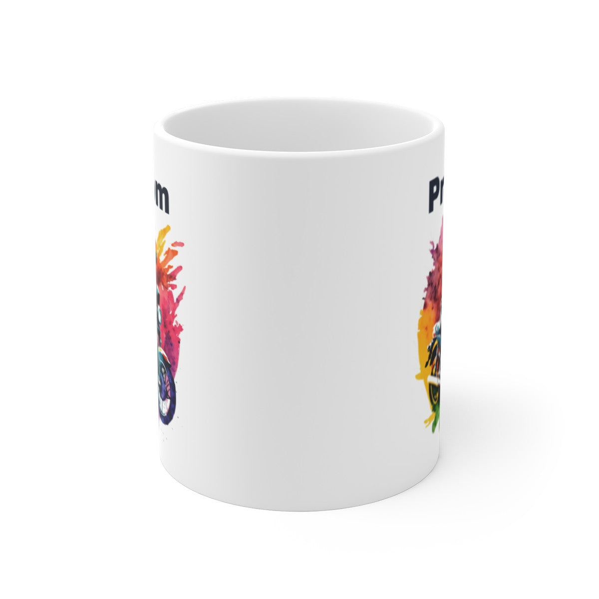 Mug Tasse Personnalisé Motard Coloré - Idée Cadeau Unique pour Passionné de Moto