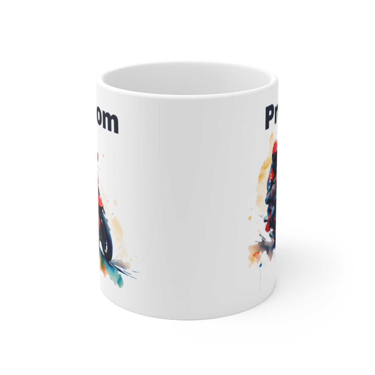 Mug Personnalisé Motard Rouge - Cadeau Unique et Original pour Passionnés de Moto