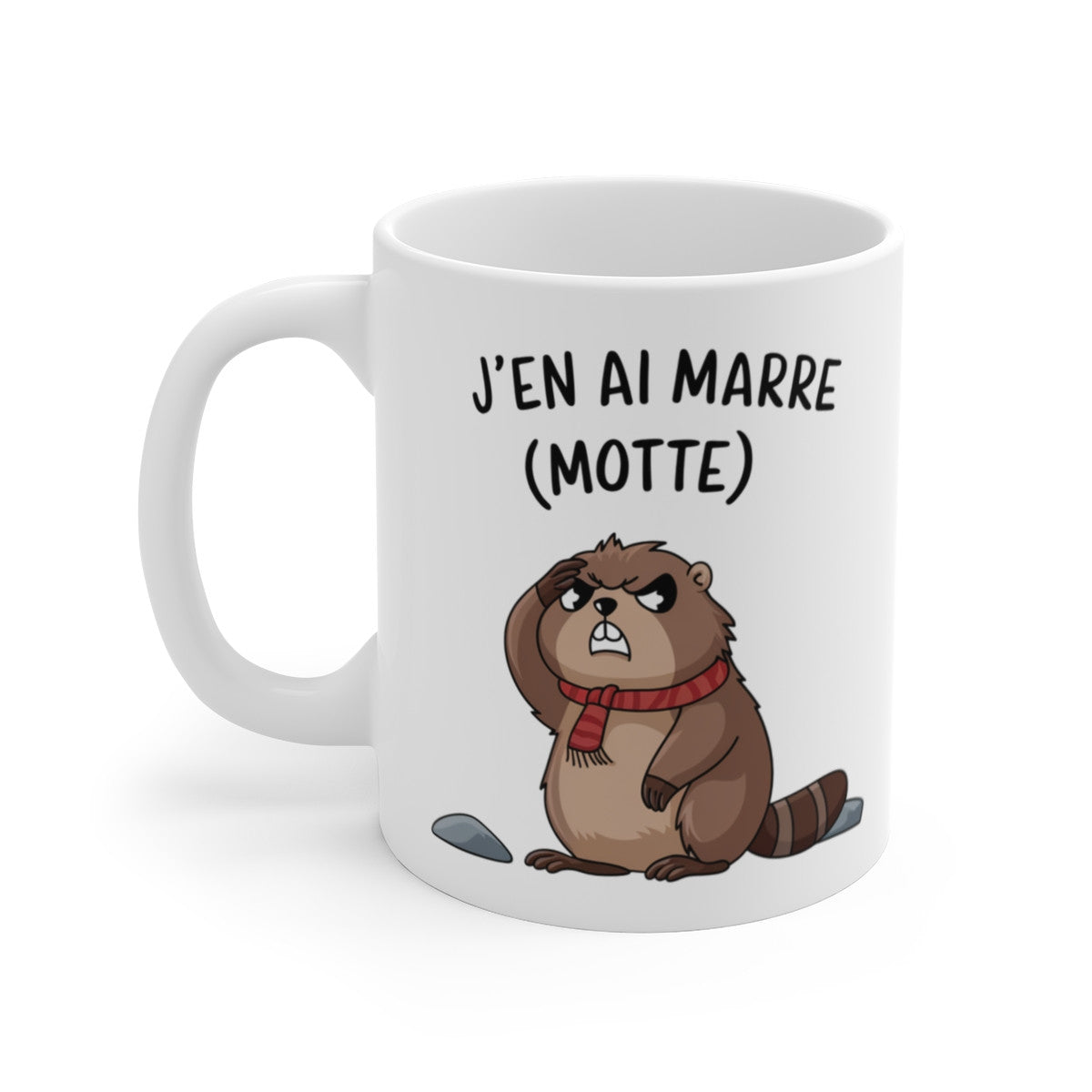 Mug Tasse Humoristique Animal "J'en ai marre (motte)" – Cadeau drôle et original