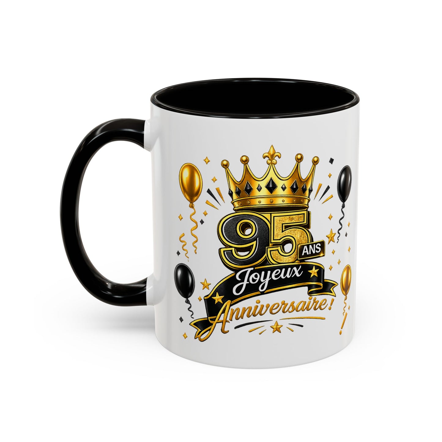 Mug Joyeux 95 Ans – Tasse Anniversaire 95 Ans – Cadeau Original pour Femme Homme – Idée Cadeau 95e Anniversaire