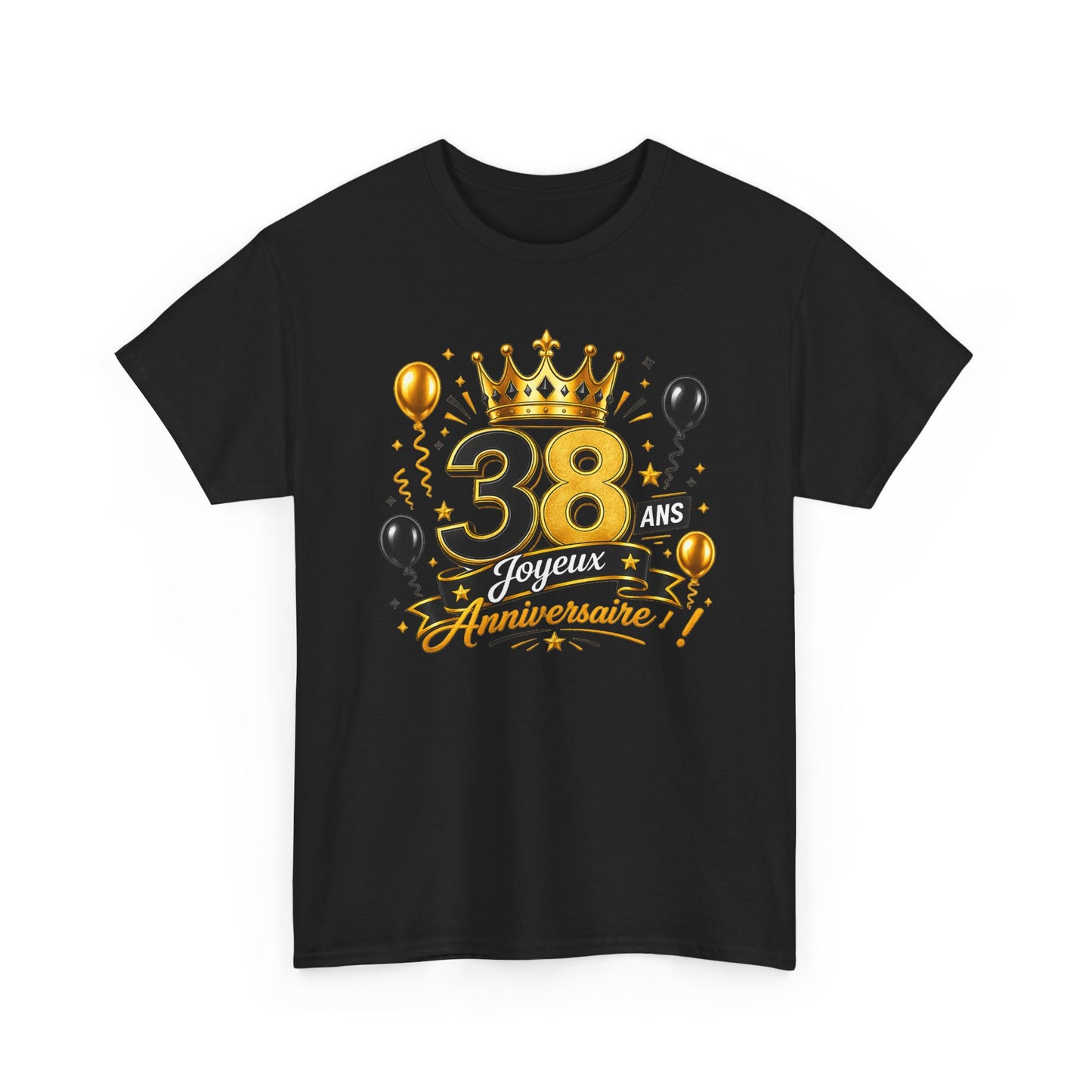 Tee Shirt Anniversaire 38 Ans Homme et Femme Joyeux Anniversaire Cadeau 38 Ans Idée Cadeau Adulte