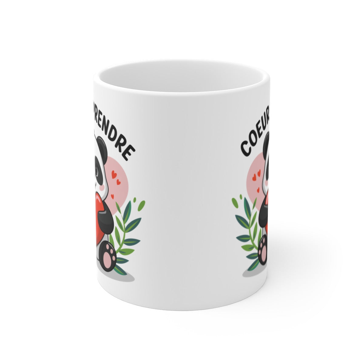 Mug Tasse Amour Panda Cœur à Prendre" -Idée  Cadeau Adorable et Tendre