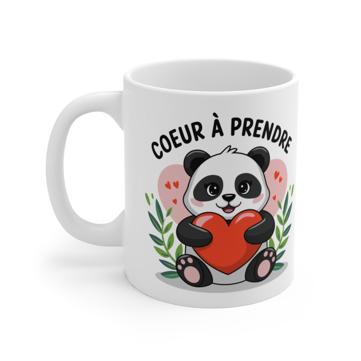 Mug Tasse Amour Panda Cœur à Prendre" -Idée  Cadeau Adorable et Tendre