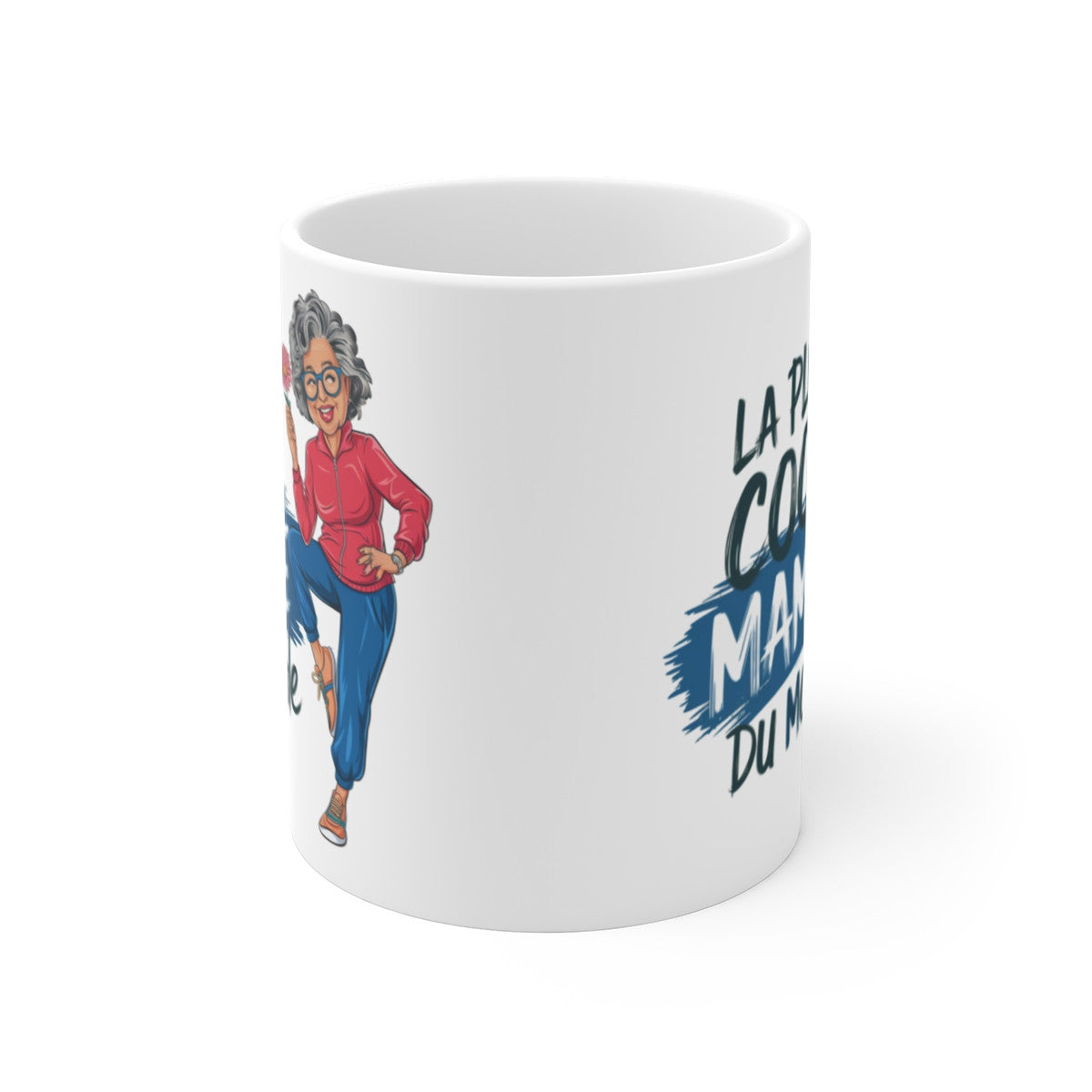 Mug Tasse La Plus Cool Mamie du Monde" – Cadeau Drôle et Original pour Grand-Mère