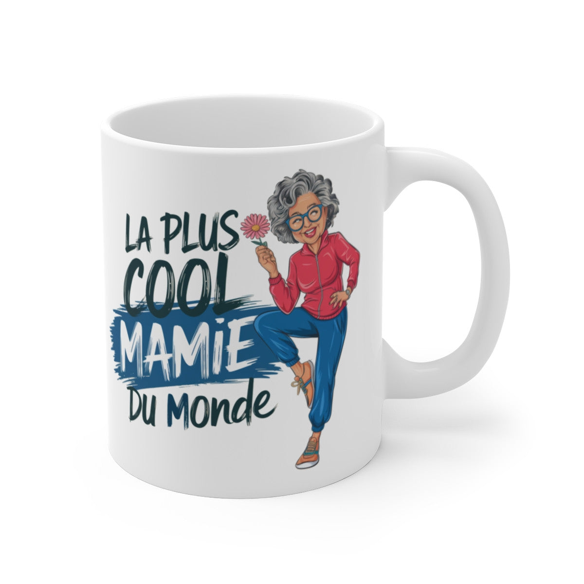 Mug Tasse La Plus Cool Mamie du Monde" – Cadeau Drôle et Original pour Grand-Mère