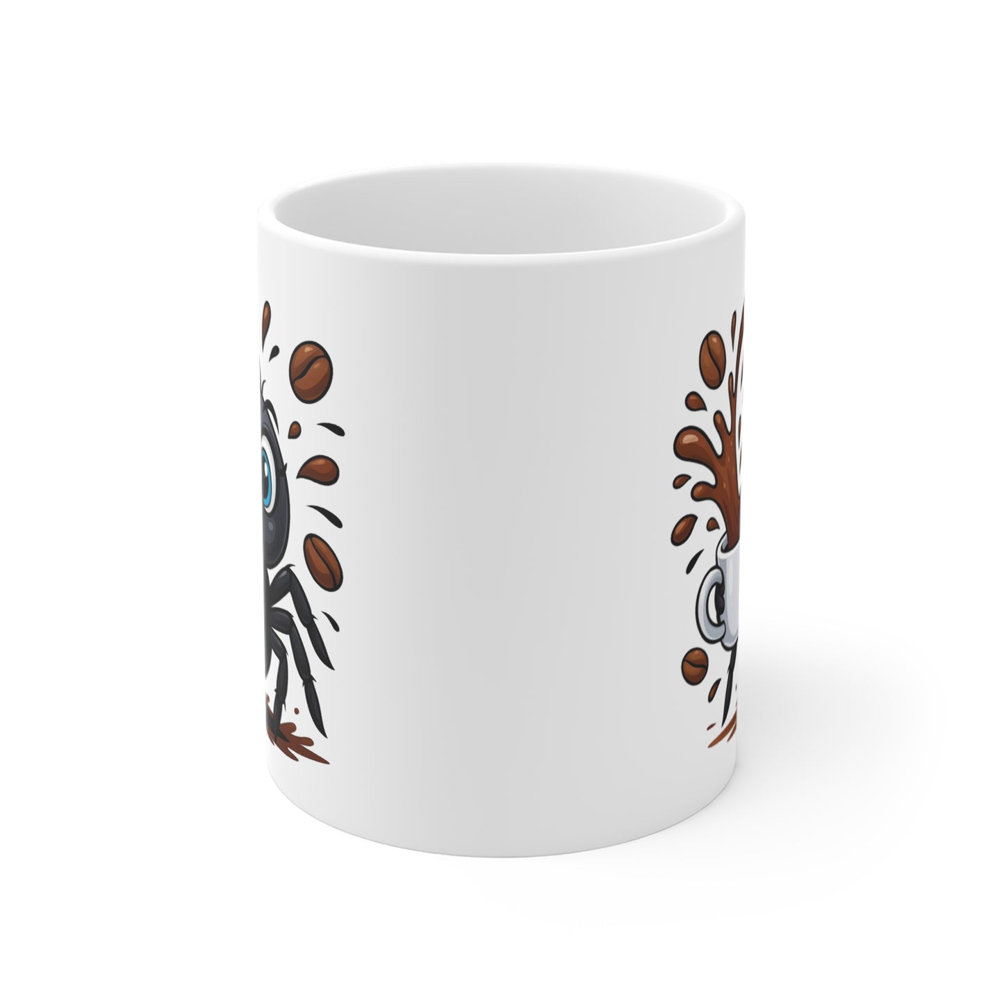 Mug Araignée Café – Tasse Céramique 325ml – Design Drôle et Mignon – Cadeau Original Amateur de Café