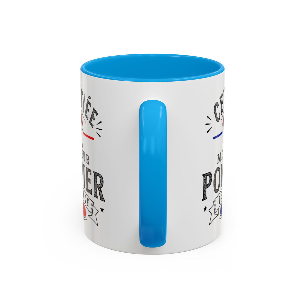 Mug Pompier Homme – Certifié Meilleur Pompier de France – Tasse Humour Métier – Cadeau Original Pompier