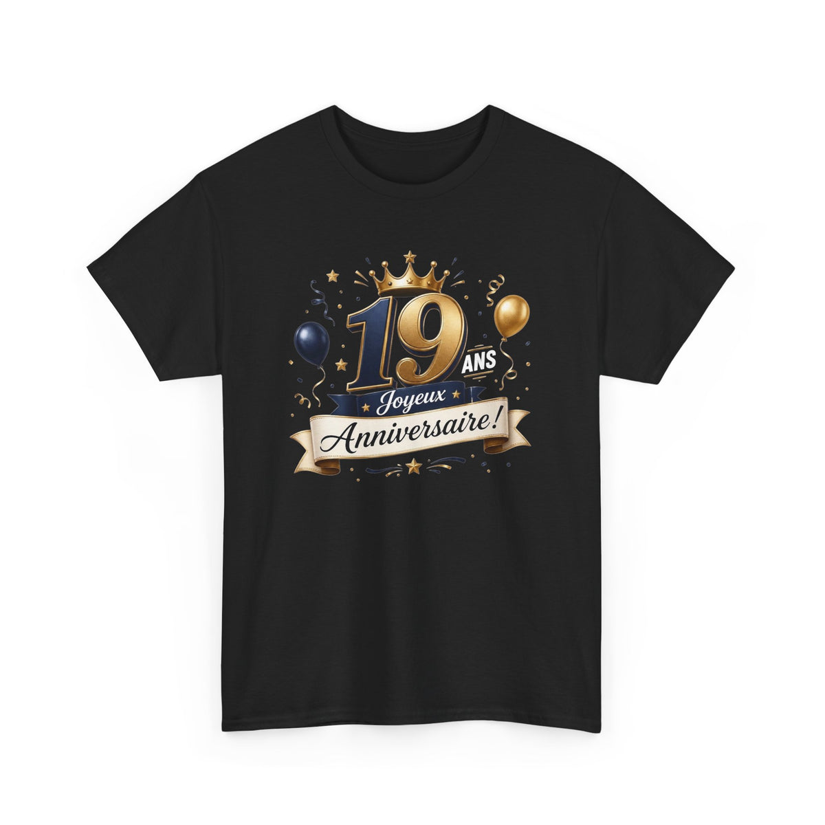 Tee Shirt Anniversaire 19 Ans Homme et Femme Joyeux Anniversaire Cadeau 19 Ans Idée Cadeau Adulte