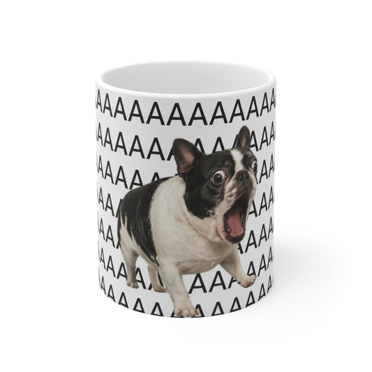Tasse Chien AAAA Humour – Mug Bouledogue Français Meme Drôle – Cadeau Homme Femme 325ml