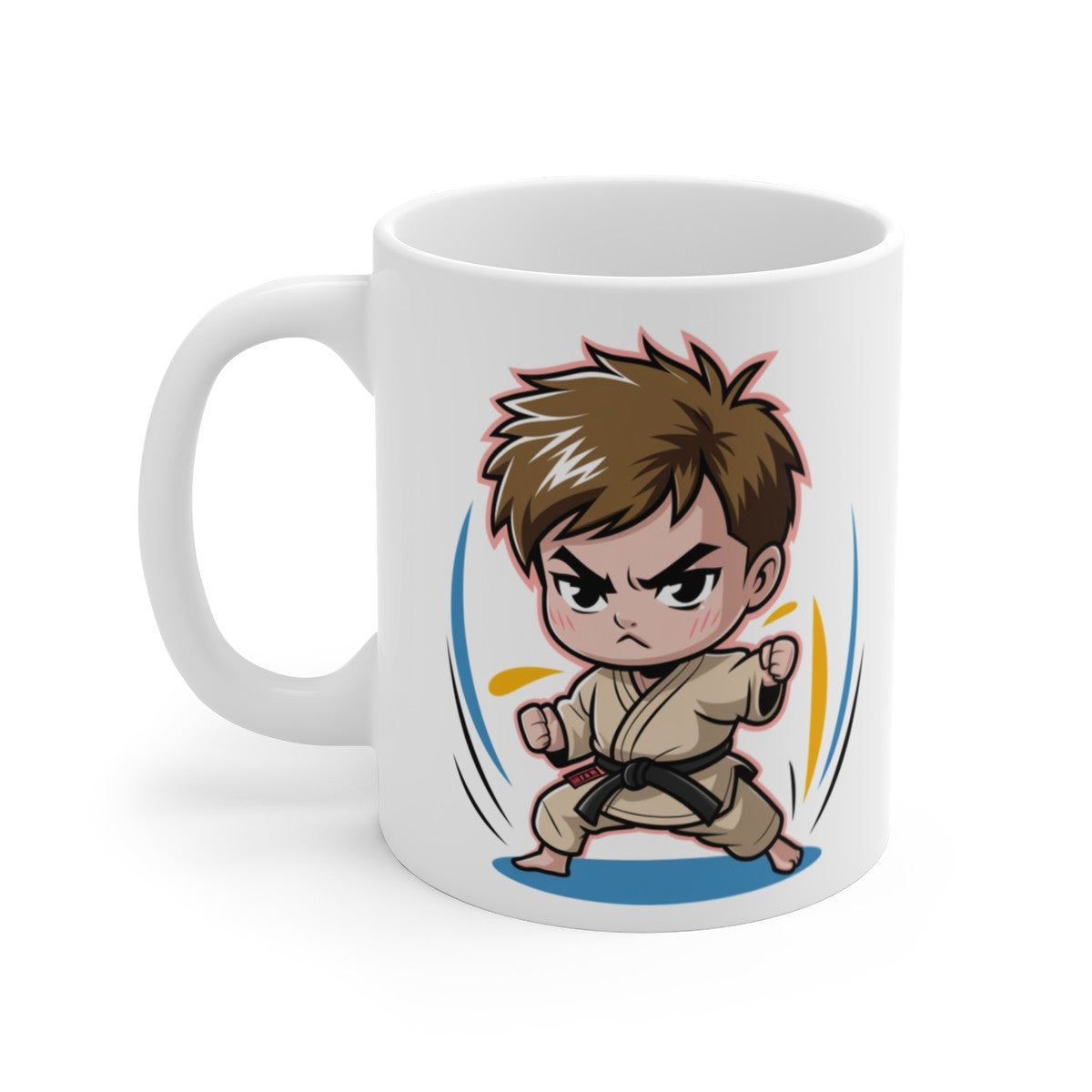 Mug Karaté Dynamique – Tasse, Idée Cadeau pour Enfants et Adultes, Passionnés d'Arts Martiaux