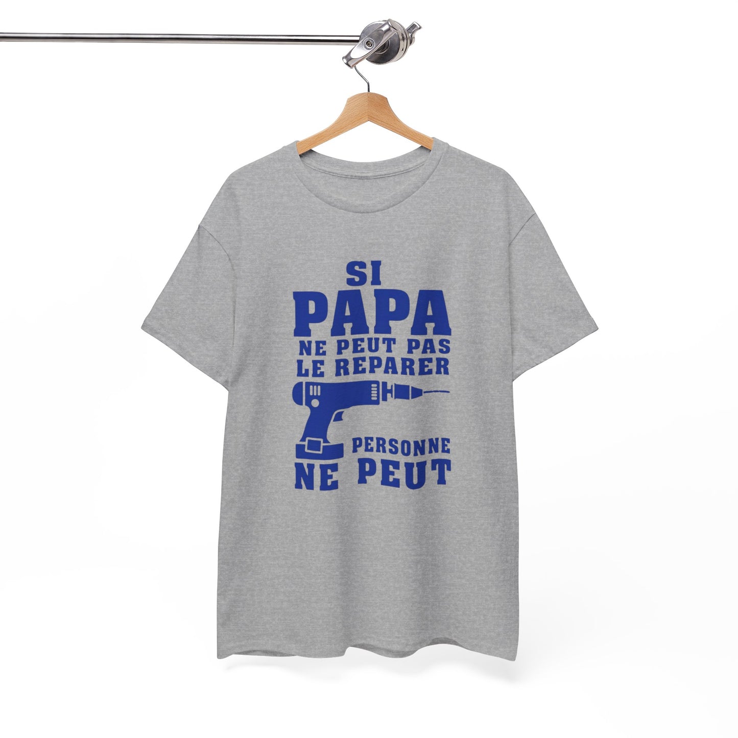 T-Shirt Papa Bricoleur Humour – Si Papa Ne Peut Pas Le Réparer Personne Ne Peut – Cadeau Papa Bricolage