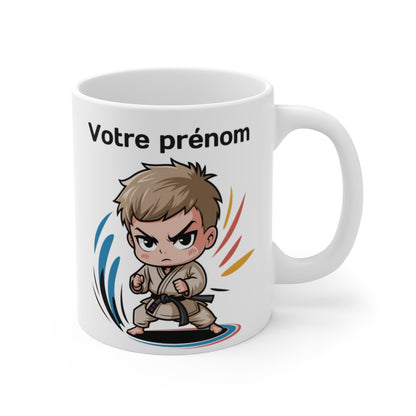Mug  Tasse Personnalisable Karaté – Tasse, Idée Cadeau Unique pour Enfants et Adultes