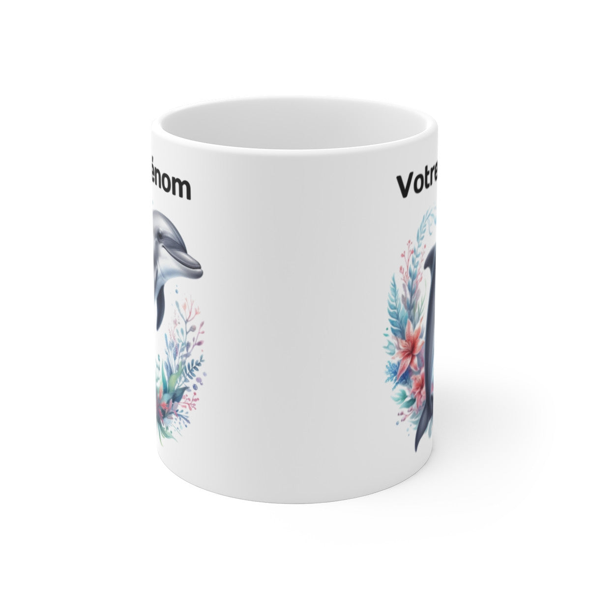 Mug Dauphin Personnalisable – Tasse, Idée Cadeau Unique pour Enfants et Adultes