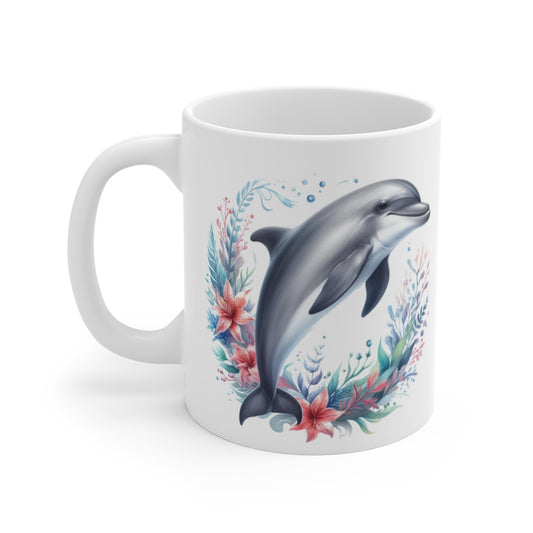 Mug Dauphin Marin – Tasse, Idée Cadeau Élégante pour Amoureux des Océans