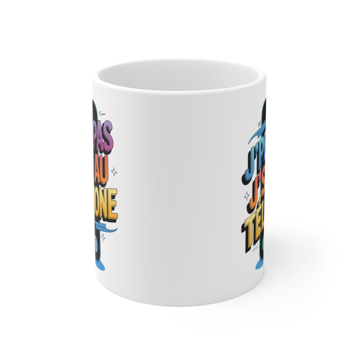 Mug Tasse "J'Peux Pas, J'Suis au Téléphone" – Cadeau Original et Humoristique pour les Accros à la Technologie