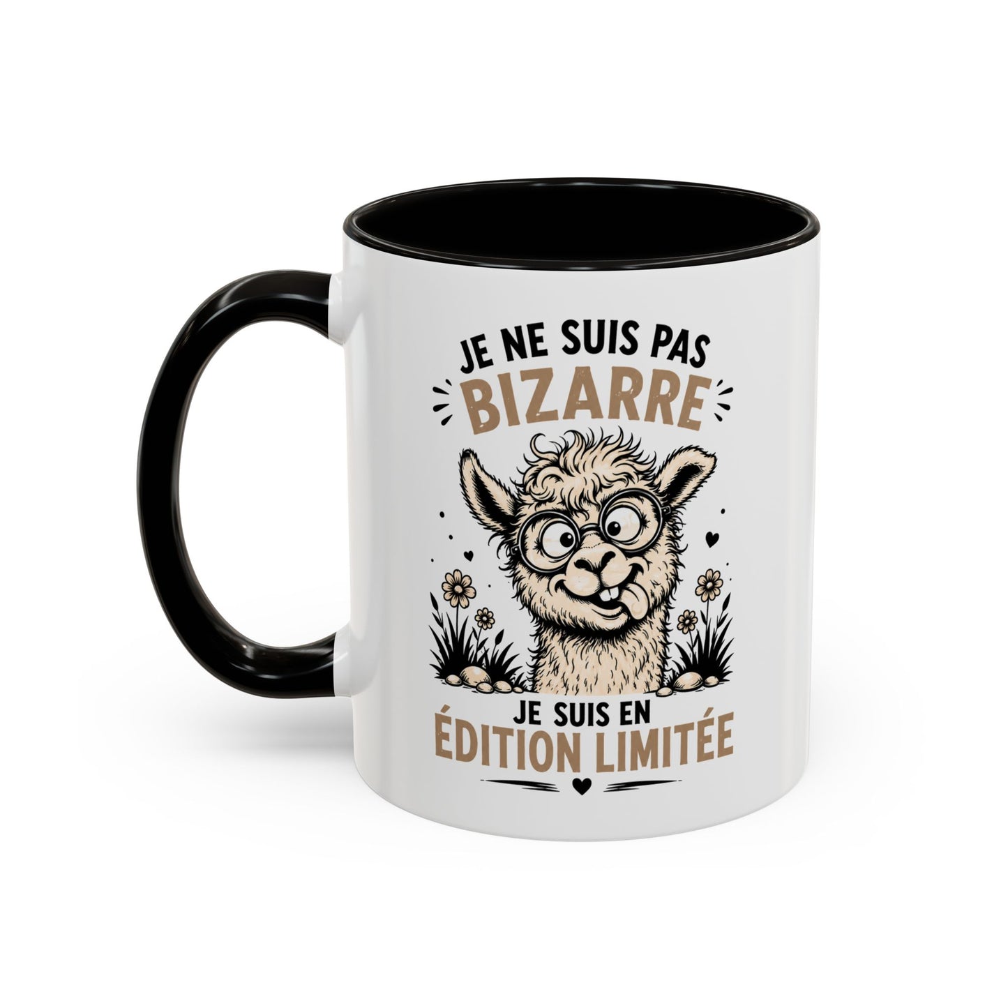 Tasse Humour Homme et Femme – Mug Drôle Lama Alpaga Animal Bizarre – Cadeau Original Amusant Anniversaire 325 ml