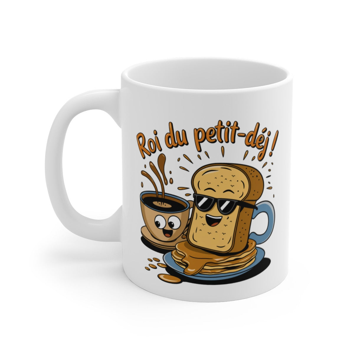 Mug Roi du Petit-Déj - Design Fun et Gourmand pour les Rois de la Table du Matin