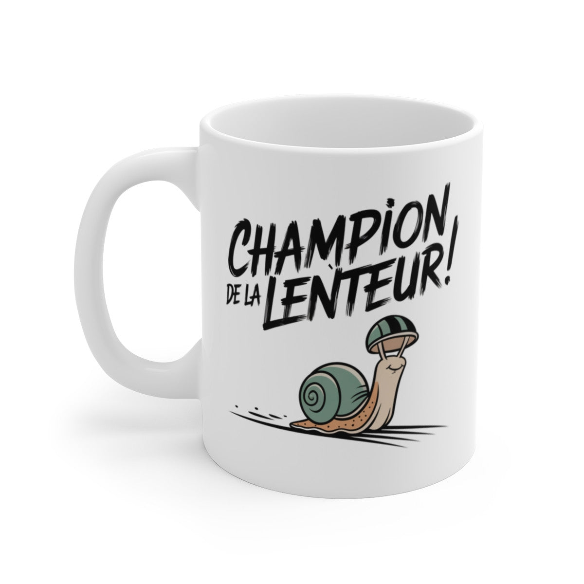 Mug Tasse Humour  Champion de la Lenteur » – Design Humour Escargot Idée cadeau