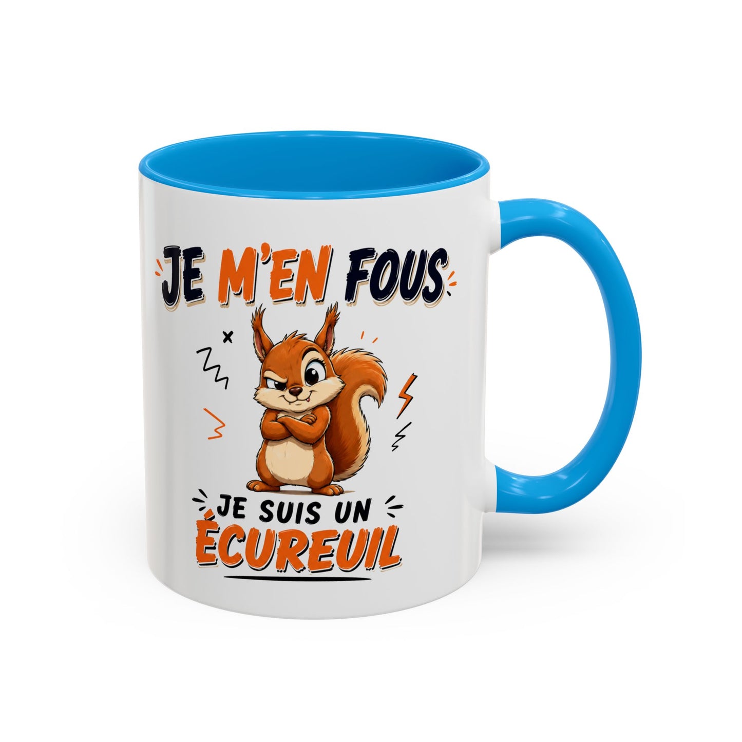 Tasse Je M’en Fous Je Suis Un Écureuil – Mug Humour Animal Mignon – Cadeau Original Écureuil 325ml