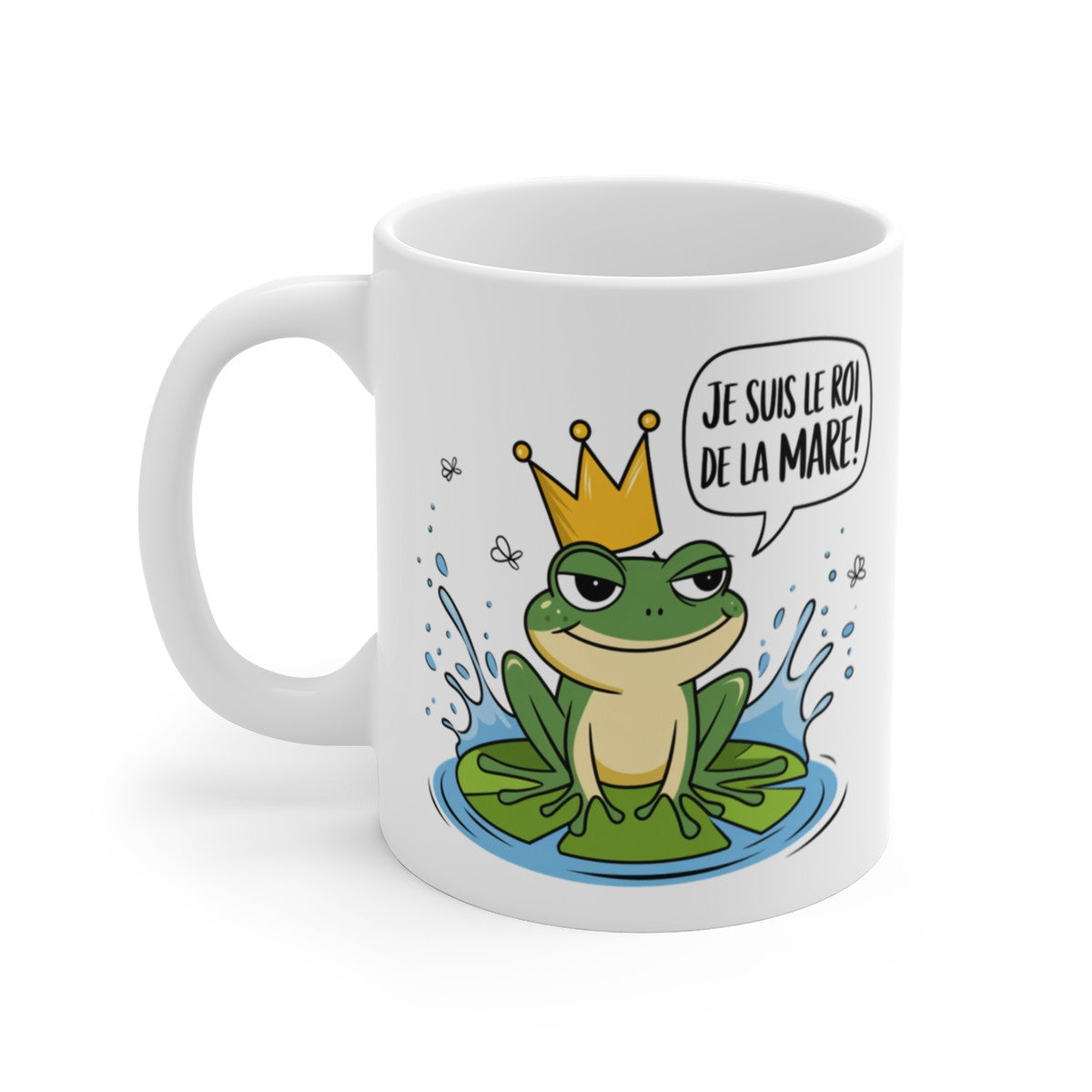 Mug Grenouille « Je suis le Roi de la Mare ! » – Tasse Rigolote Animale, Cadeau Original et Humoristique