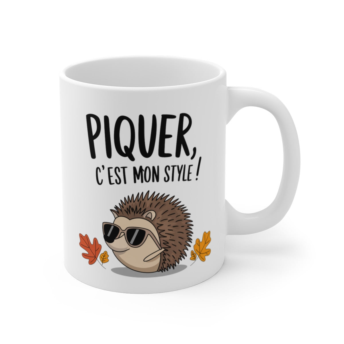 Mug « Piquer, c’est mon style ! » – Tasse Hérisson Humoristique et Originale