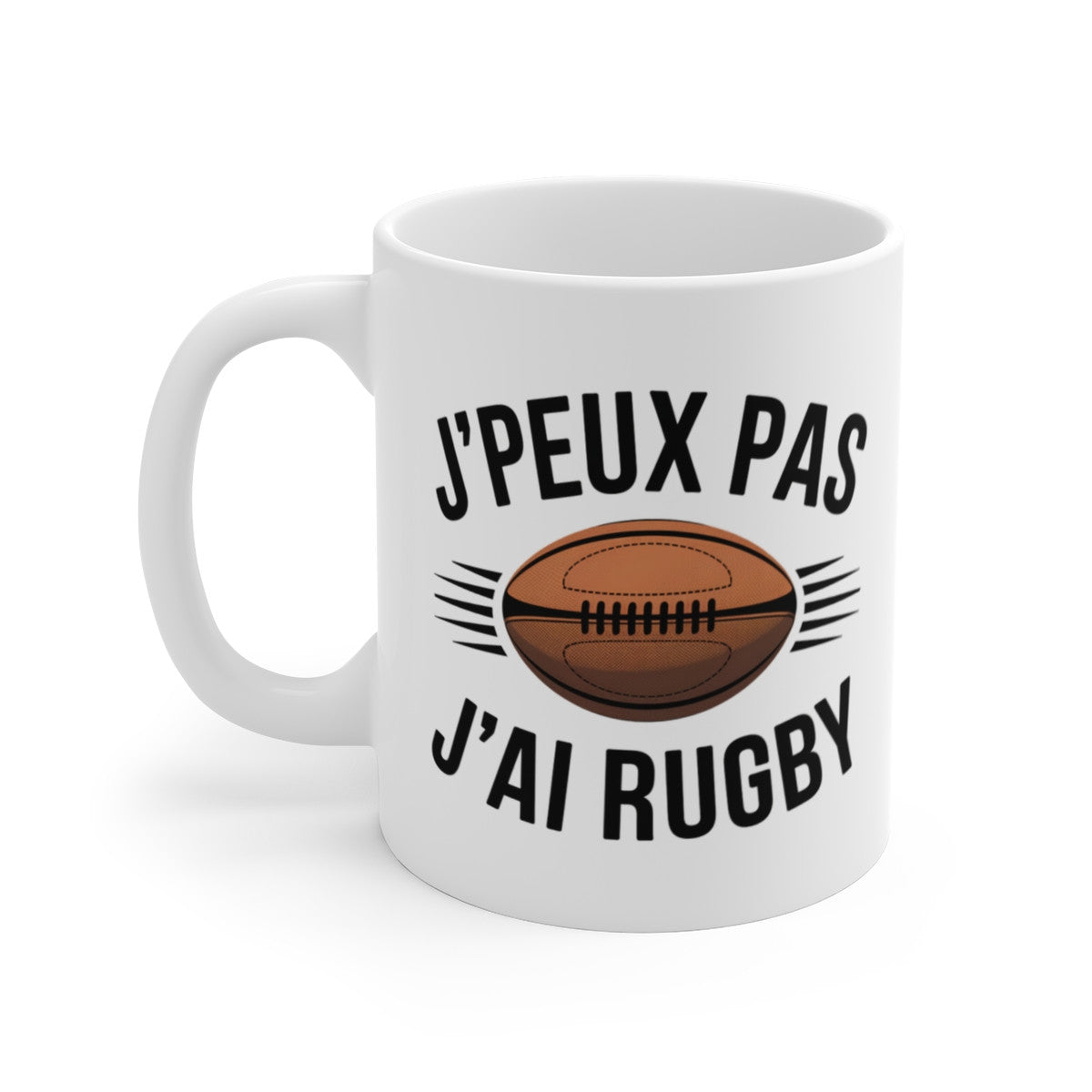 Mug Tasse J'peux Pas J'ai Rugby – Tasse Humoristique pour Passionnés de Rugby