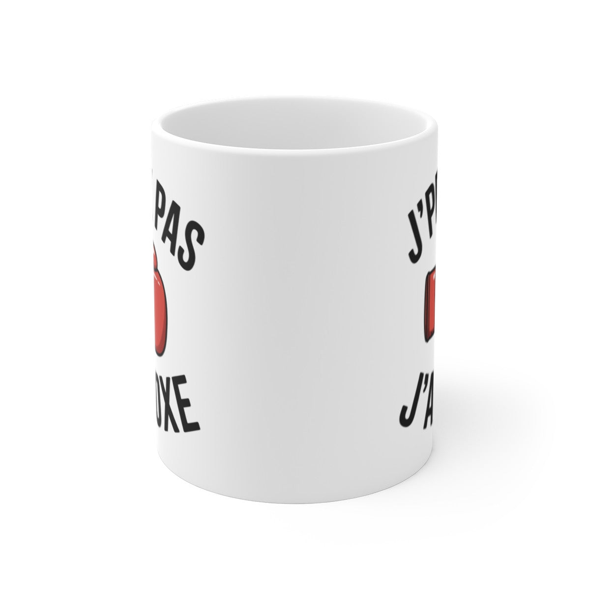 Mug « J'peux Pas J'ai Boxe » – Tasse Humoristique pour Passionnés de Boxe et Sports de Combat