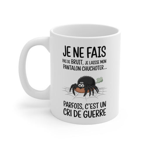 Mug Araignée Humoristique – Tasse Rigolote avec Illustration Amusante et Message Drôle pour Cadeau Original