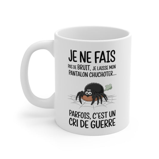Mug Araignée Humoristique – Tasse Rigolote avec Illustration Amusante et Message Drôle pour Cadeau Original