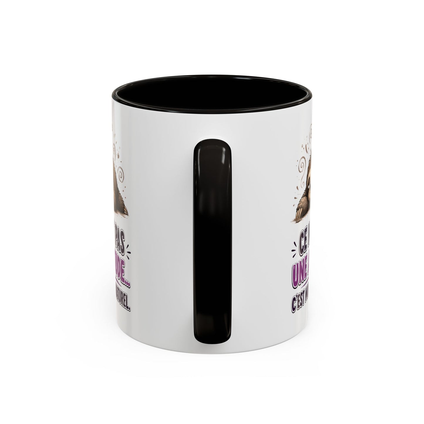 Tasse Paresseux Drôle Homme Femme – Mug Ce n'est pas une attitude c'est mon état naturel – Cadeau Humour 325 ml