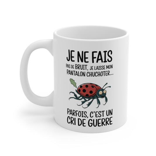 Mug Coccinelle Humour – Tasse Drôle et Originale avec Texte Amusant