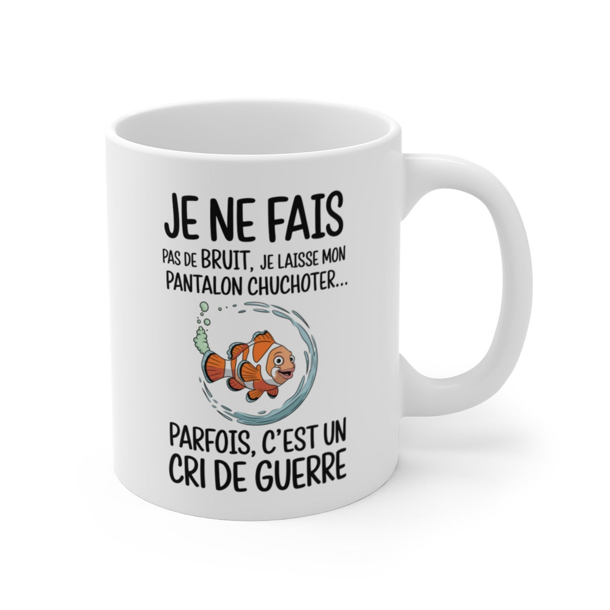 Mug Poisson Clown Humoristique - Tasse Amusante et Colorée avec Design Marin Unique