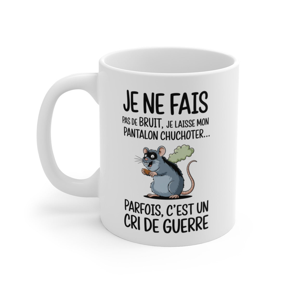 Mug Humoristique Rat - Tasse Mug Cadeau Humour Original - Rigolo Amusant Anniversaire