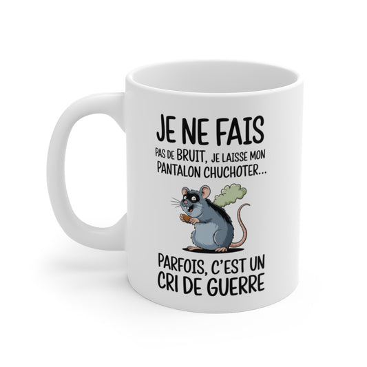 Mug Humoristique Rat - Tasse Mug Cadeau Humour Original - Rigolo Amusant Anniversaire
