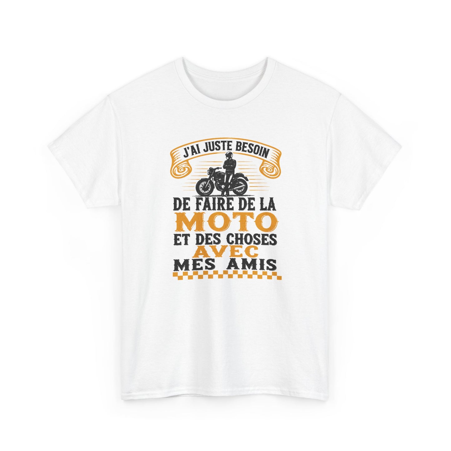 Tee Shirt Homme et Femme Motard Moto Biker Passion Deux Roues Balade entre Amis Idée Cadeau