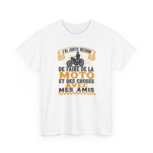 Tee Shirt Homme et Femme Motard Moto Biker Passion Deux Roues Balade entre Amis Idée Cadeau