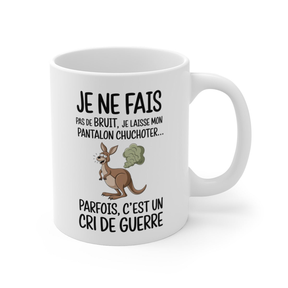 Tasse Mug Cadeau Humour Original - Kangourou Rigolo Amusant Anniversaire Original