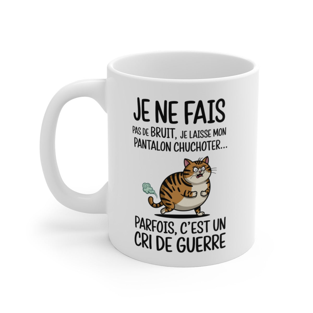 Tasse Mug Cadeau Humour Original - Chat Rigolo Amusant Anniversaire Original