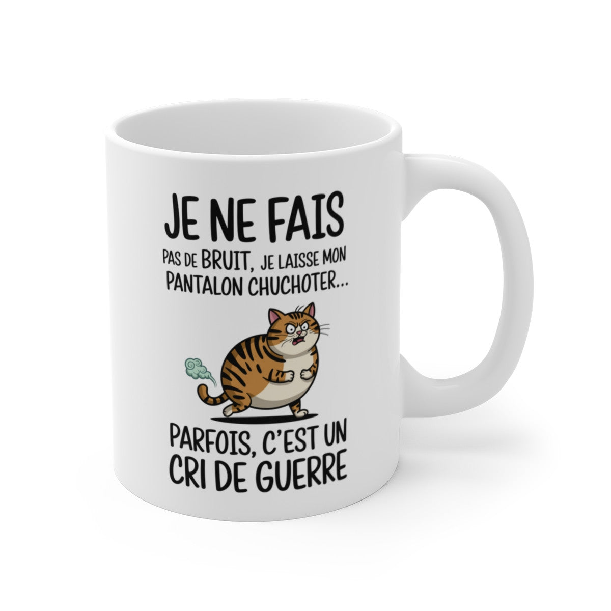 Tasse Mug Cadeau Humour Original - Chat Rigolo Amusant Anniversaire Original