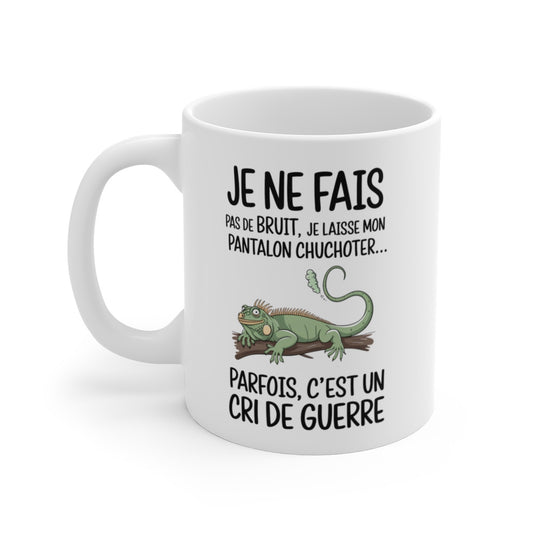 Tasse Mug Humour Original - Iguane Rigolo et Amusant - Cadeau Anniversaire Unique et Drôle