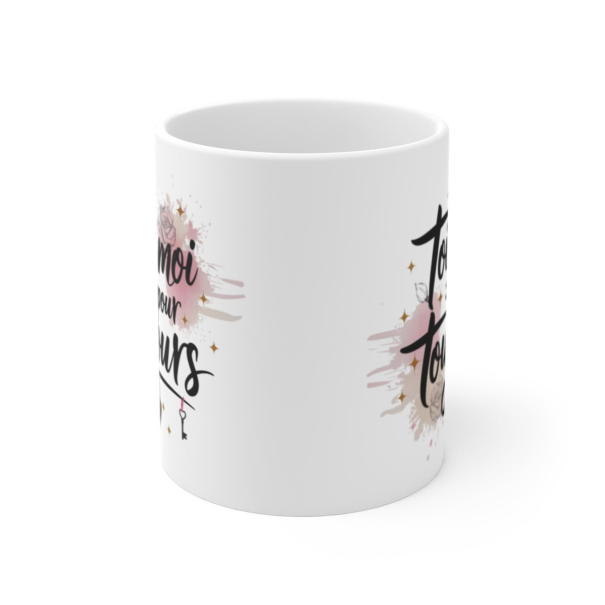 Mug Romantique Toi  Moi Pour Toujours - Cadeau Saint-Valentin, Couple, Mariage, Anniversaire, Design Poétique et Élégant